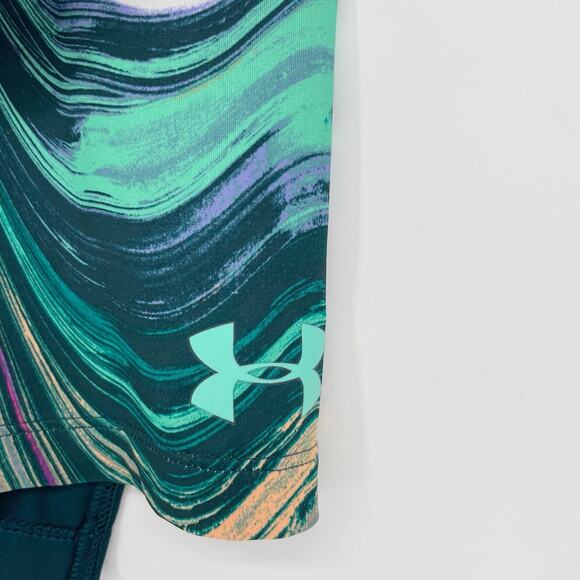 Under Armour Youth Size XL Heat Gear Racerback Marble Swirl Colorful Tank Top - Picture 2 of 5